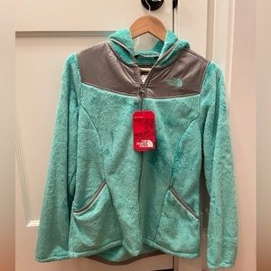 NWT North Face girls XL Oso fleece with hood